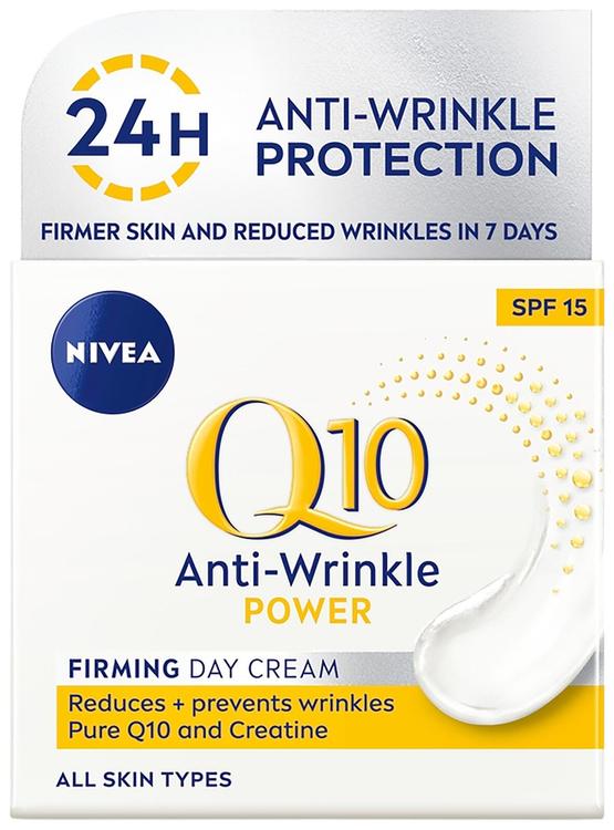 NIVEA 50ml Q10 Power Anti-Wrinkle Firming Day Cream -päivävoide sk 15