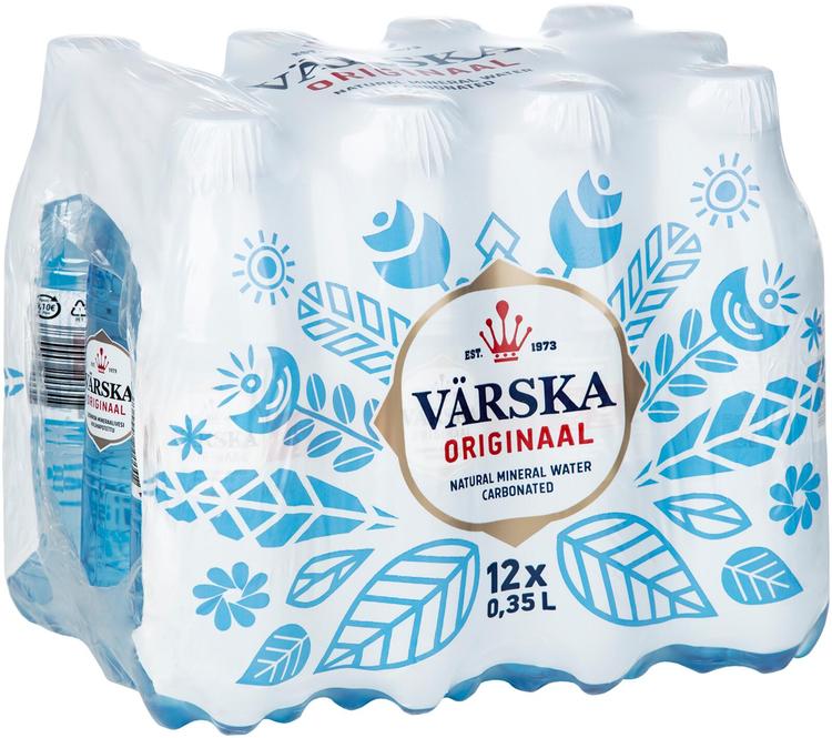 12xVärska Originaal luonnon mineraalivesi, hiilihapollinen 0,35L PACK PET