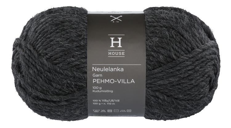 House neulelanka Pehmovilla 112706 100 g Dark Grey 1441