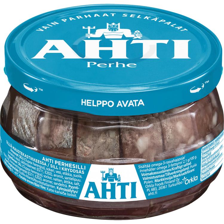 Ahti perhesilli, silliä maustekastikkeessa 240/150g