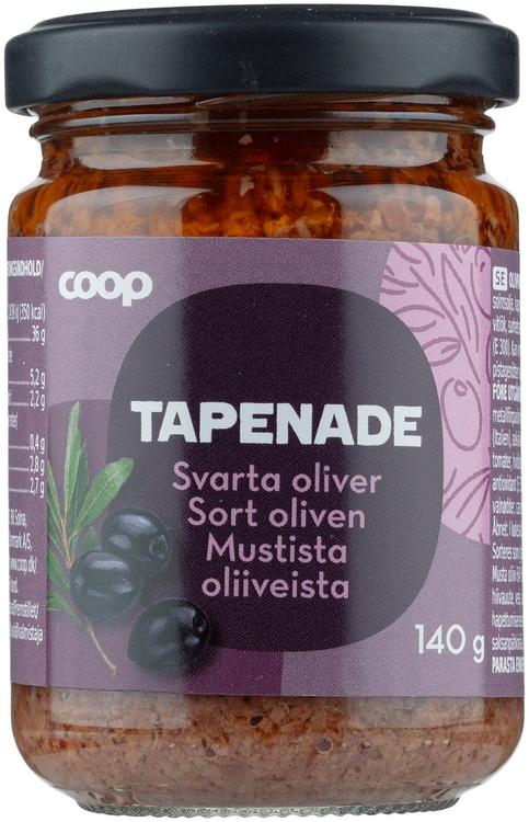 Coop musta tapenade 140 g
