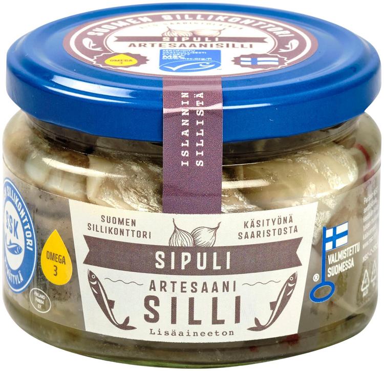 Suomen Sillikonttori Sipuli Artesaani-silli 280g MSC