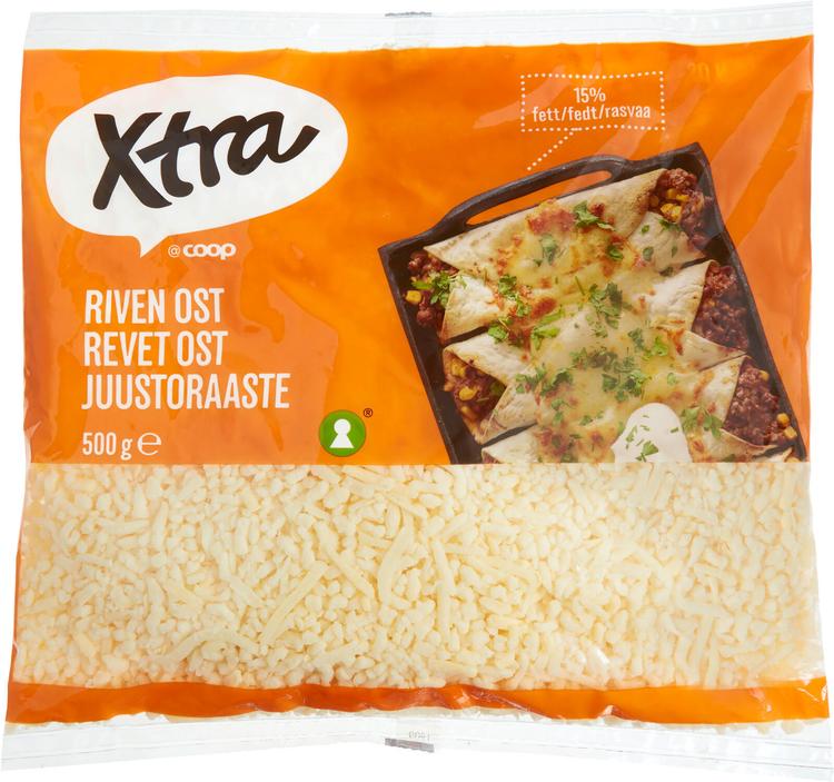 Xtra juustoraaste 15% rasvaa 500g