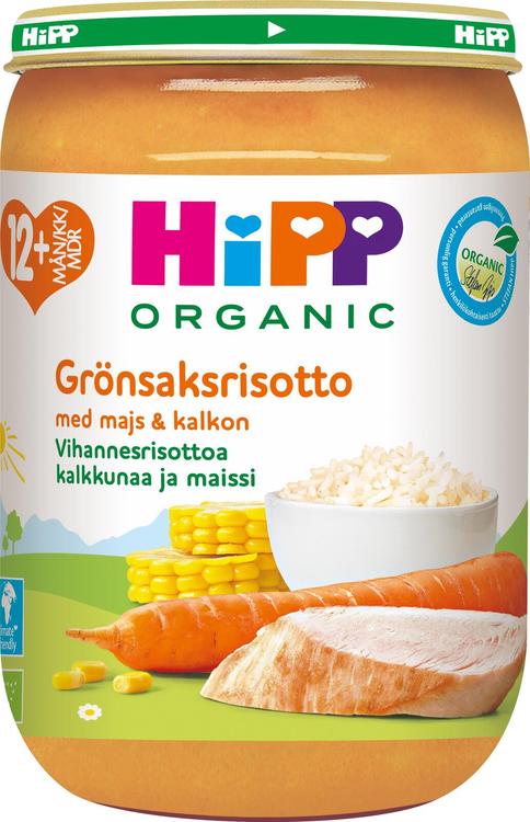 Hipp 220g Luomu Vihannesrisottoa & kalkkunaa 12kk