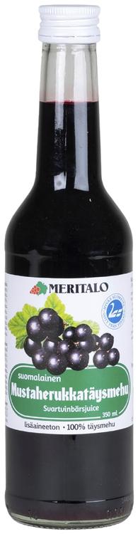 Meritalo Suomalainen Mustaherukkatäysmehu 350ml sokeroimaton