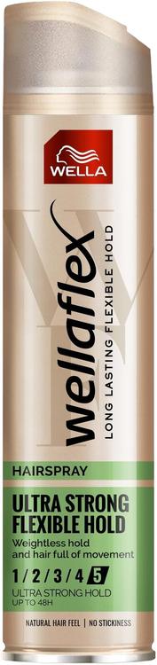 Wella Wellaflex Hairspray Ultra Strong Flexible Hold 5 hiuskiinne 250 ml