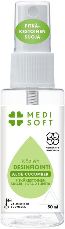 Medisoft Käsidesinfiointisuihke pitkäkestoinen suoja 50ml aloe cucumber