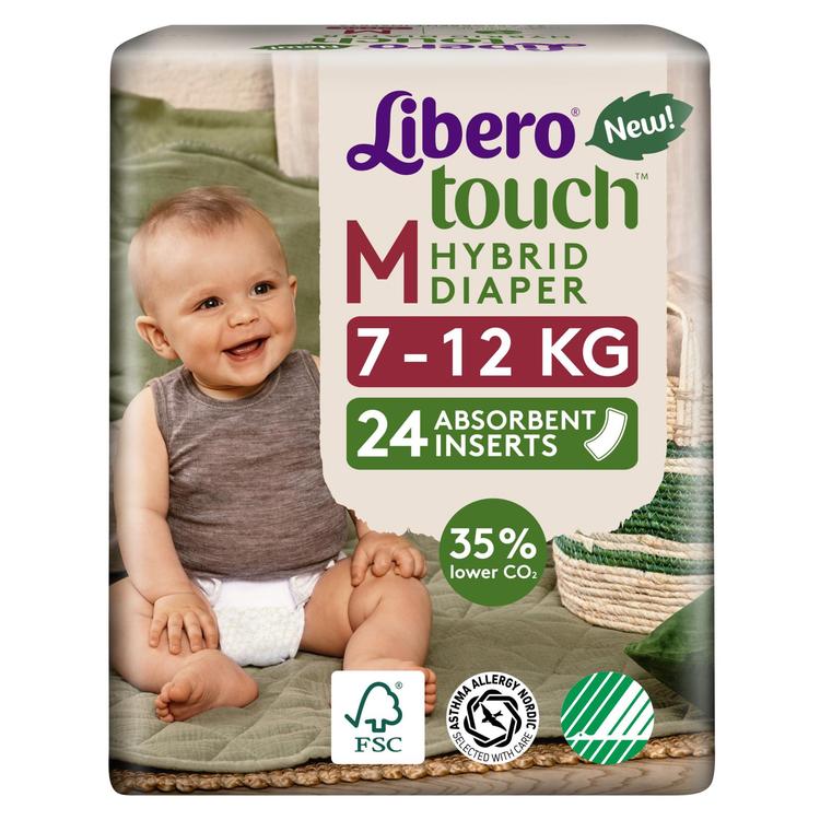 LIBERO Touch Hybrid, imuydin vaippahousuun, 24kpl 7-12kg, koko M