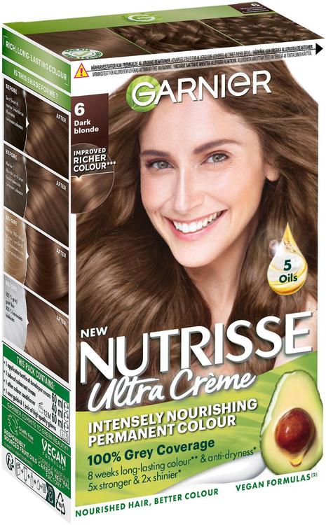 Garnier Nutrisse Ultra Creme 6.0 Dark Blonde Tummanvaalea kestoväri 1kpl