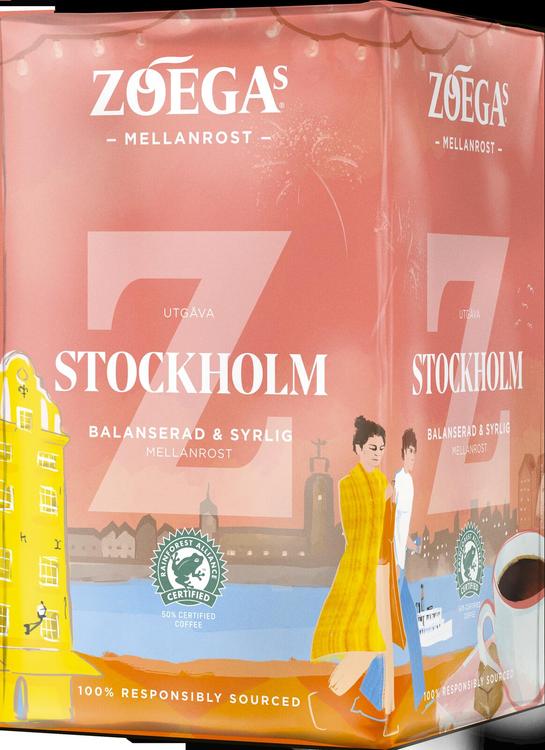 Zoégas 450g Stockholm keskipaahtoinen suodatinkahvi