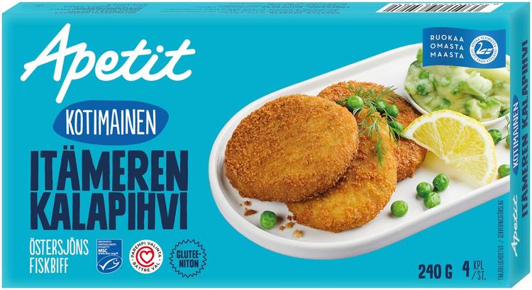 Apetit Kotimainen Itämeren kalapihvi MSC pakaste 240g