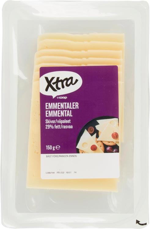 Xtra 150g Emmental juustoviipaleet 29%