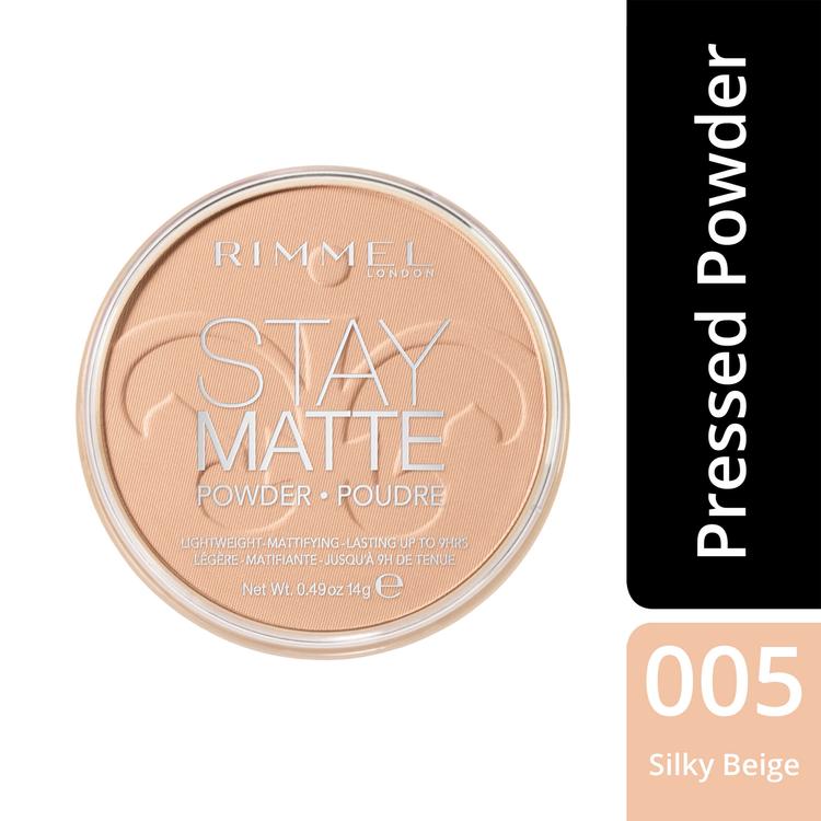 Rimmel 14g Stay Matte Pressed Powder 005 Silky Beige kivipuuteri