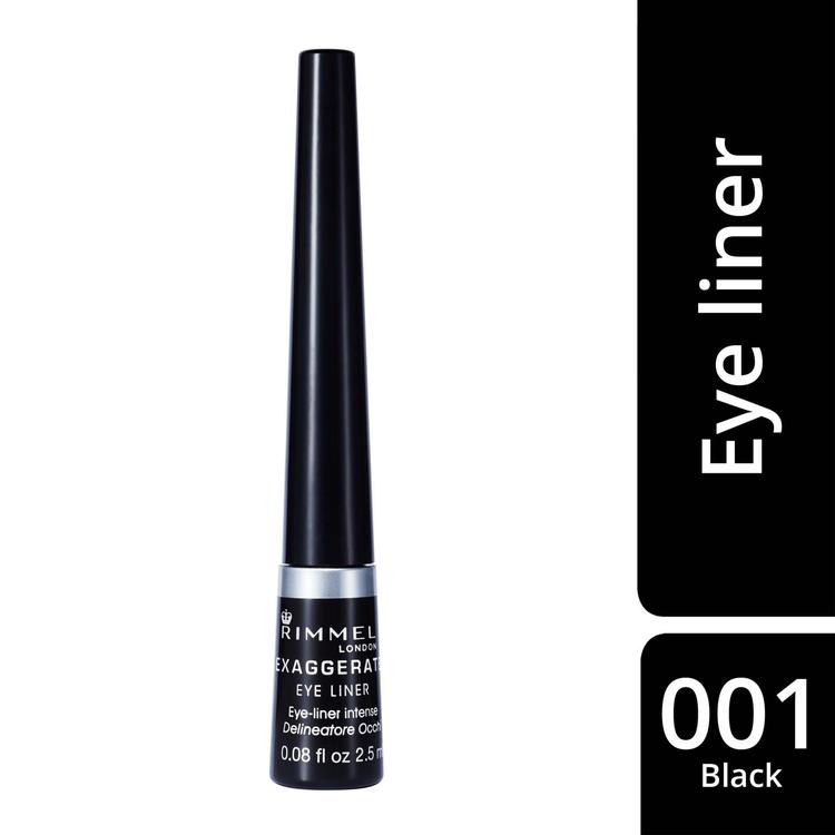 Rimmel 2,5ml Scandaleyes Liquid Eyeliner 001 Black nestemäinen silmänrajausväri