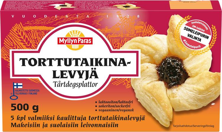 Myllyn Paras Torttutaikinalevyjä 500 g pakaste