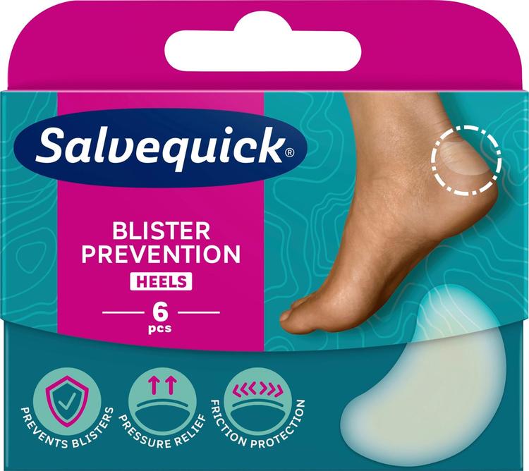 Salvequick Foot Care Heels rakkolaastari 6kpl