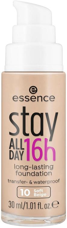 essence stay ALL DAY 16h long-lasting Foundation 10 Soft Beige 30 ml