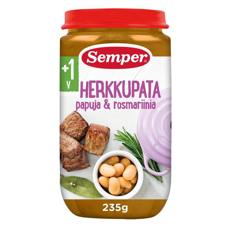 Semper Herkkupata papuja & rosmariinia 1v Lastenateria 235g