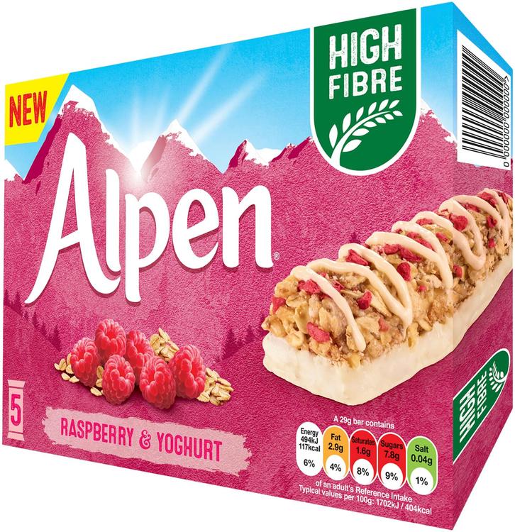 Alpen vadelma moniviljapatukka 5x29g