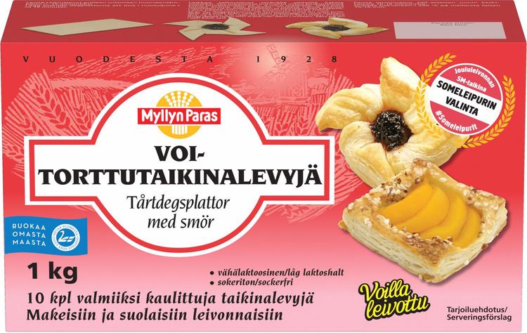 Myllyn Paras Voitorttutaikinalevyjä 1kg pakaste