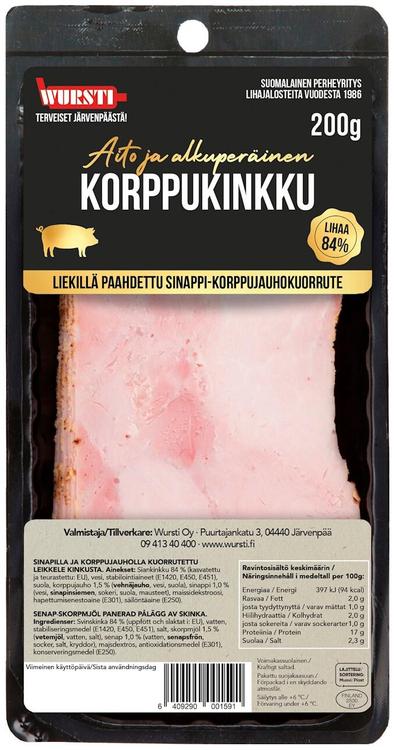 Wursti Korppukinkku siivutettu 200g