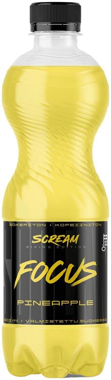 SportLife Nutrition SCREAM FOCUS 500ml Pineapple hiilihapotettu funktionaalinen juoma