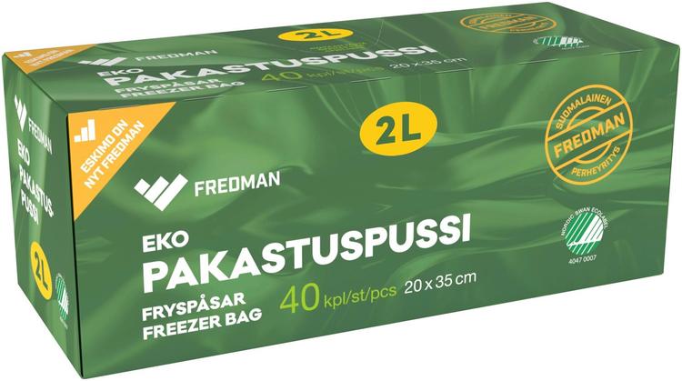 Fredman Eko pakastuspussi 2l 40kpl