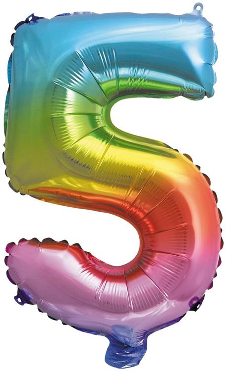 Decorata Party foliopallo Rainbow 35 cm No. 5