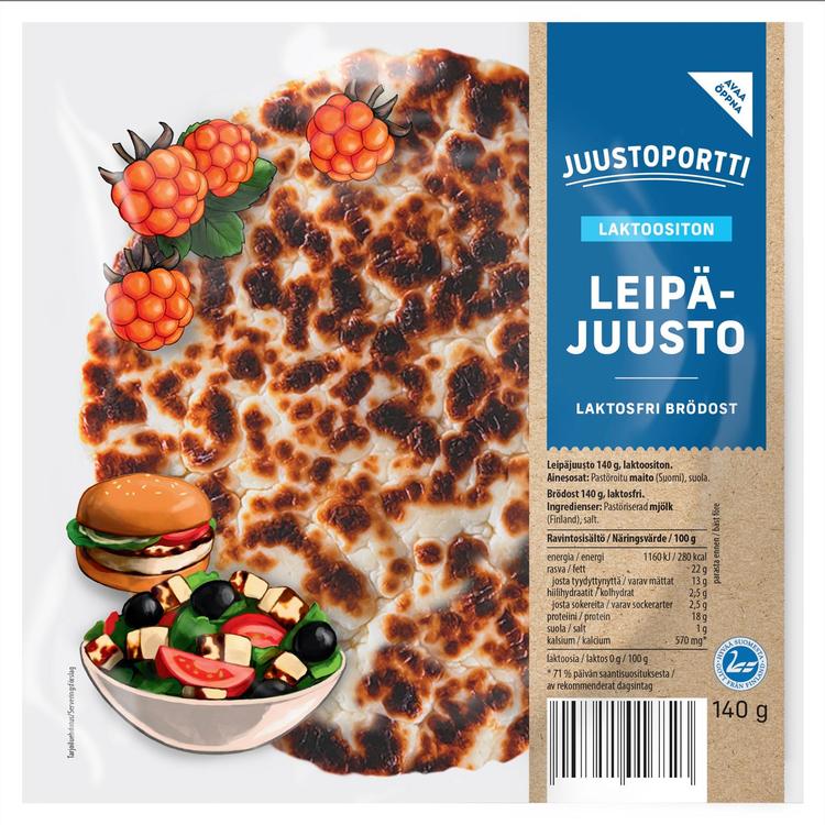 Juustoportti leipäjuusto 140 g laktoositon