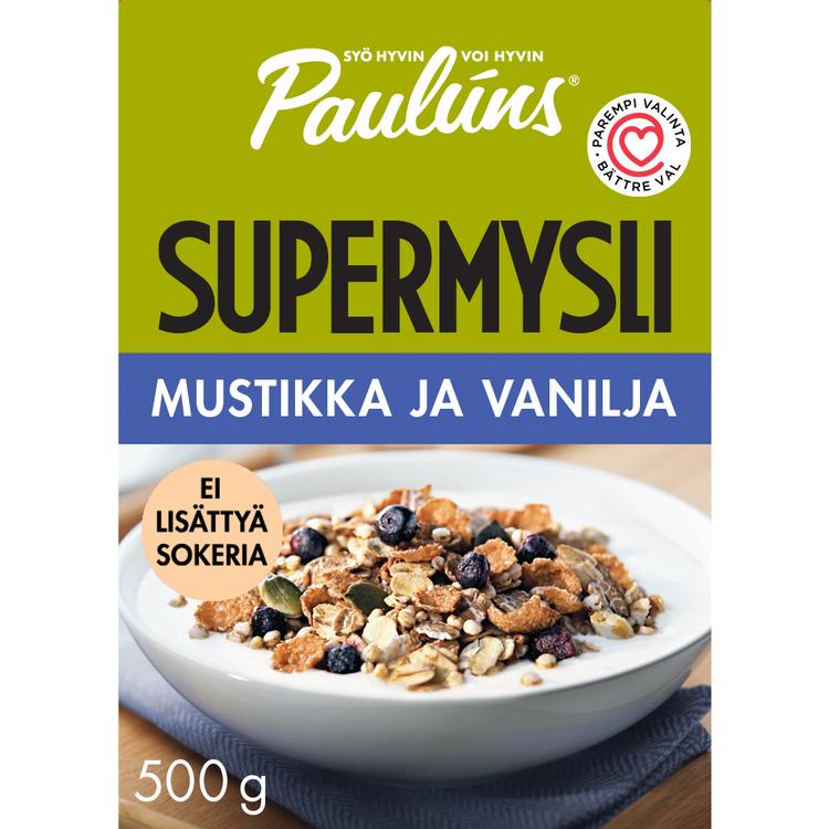 Paulúns mustikka ja vanilja mysli 500g