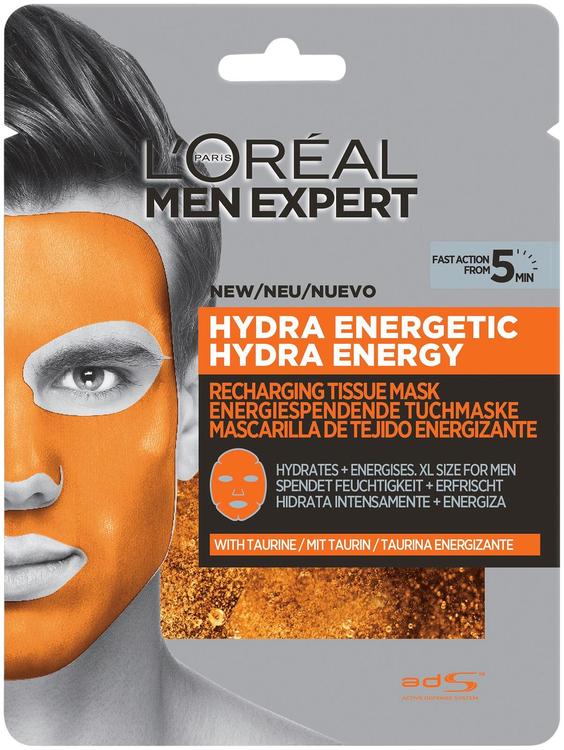 L'Oréal Paris Men Expert Hydra Energetic virkistävä kangasnaamio 30g