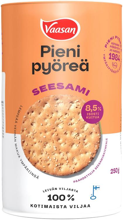 VAASAN PIENI PYÖREÄ Seesami 250 g vehnänäkkileipä