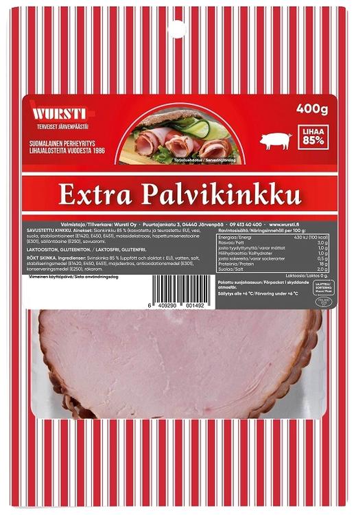 Wursti Extra Palvikinkku siivutettu 400g