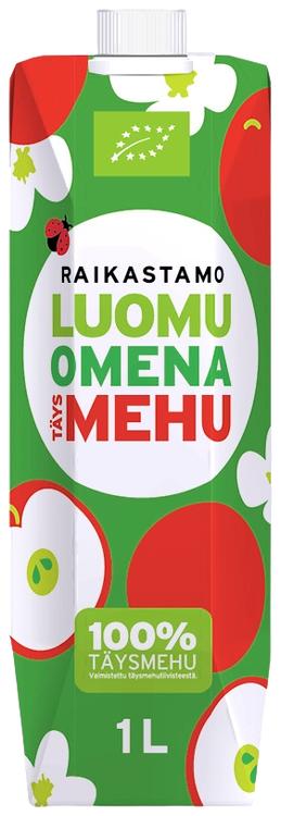 Raikastamo Omena täysmehu Luomu 1L LV-BIO-02