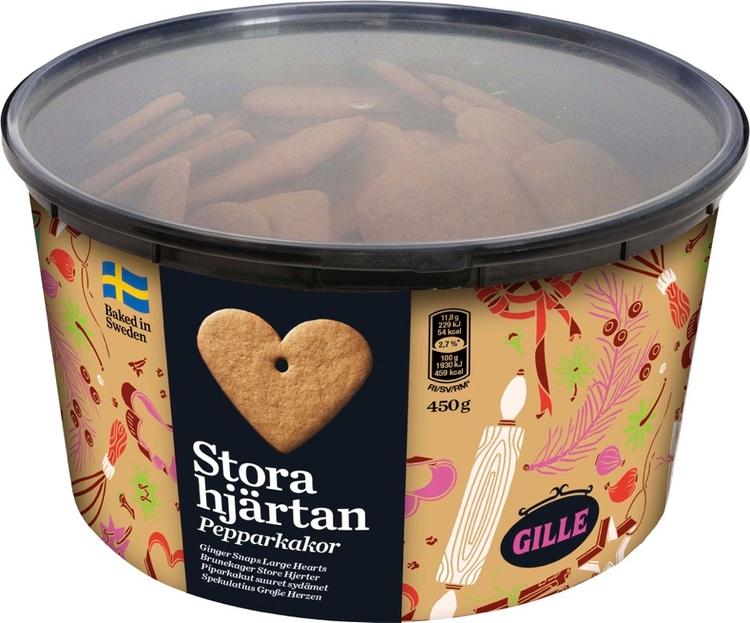 Gille piparkakut suuret sydämet 450g