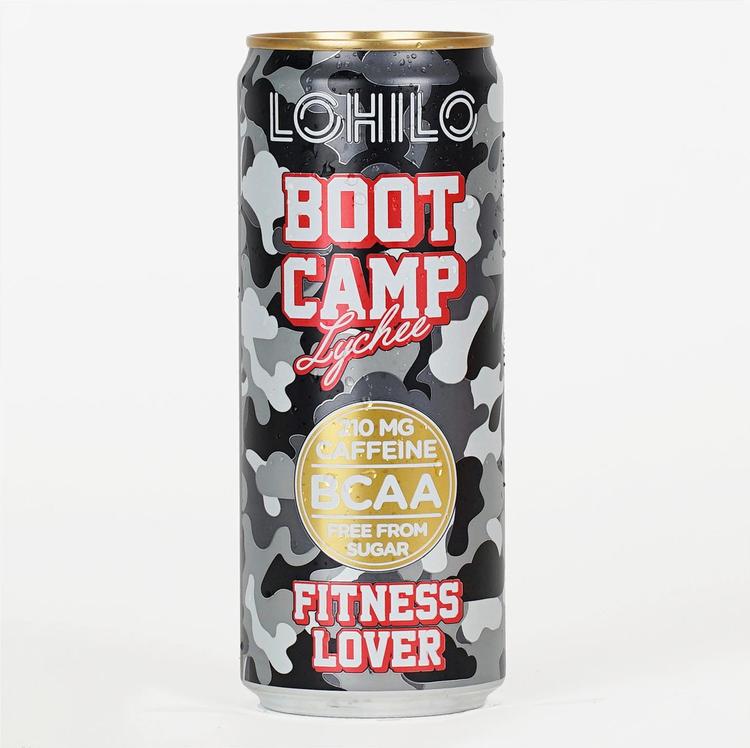 Lohilo Camp Lychee BCAA-aminohappoja sisältävä hiilihapotettu sokeriton juoma 330ml