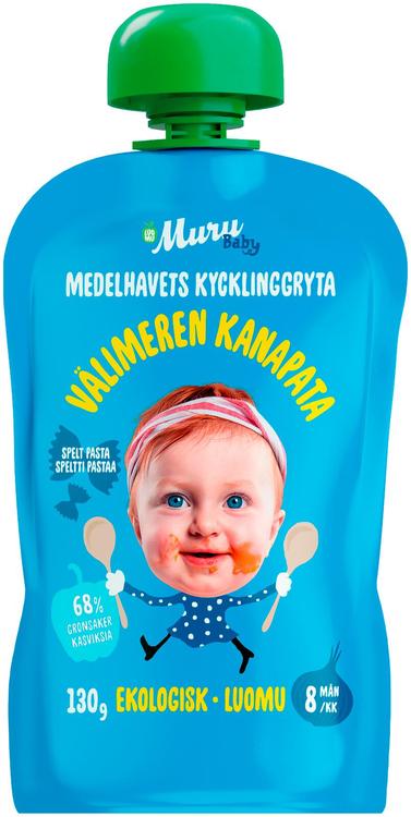 Muru Baby Välimeren kanapata alkaen 8 kk luomulastenateria 130 g