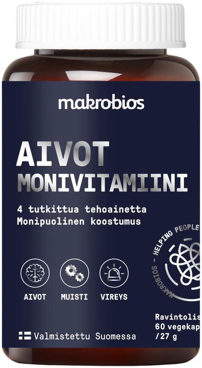 Makrobios Aivot monivitamiini 60 kapselia 27g