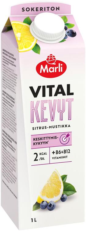 Marli Vital Kevyt Sitrus-mustikka mehujuoma 1 L