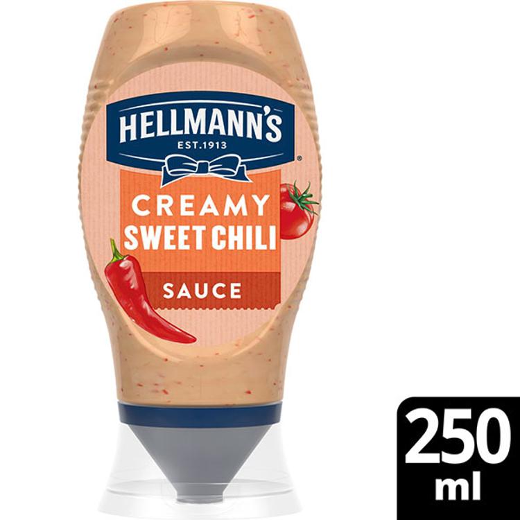 Hellmann's  Sweet Chili Kastike  Pullo 100 % kierrätysmuovia   250 ml