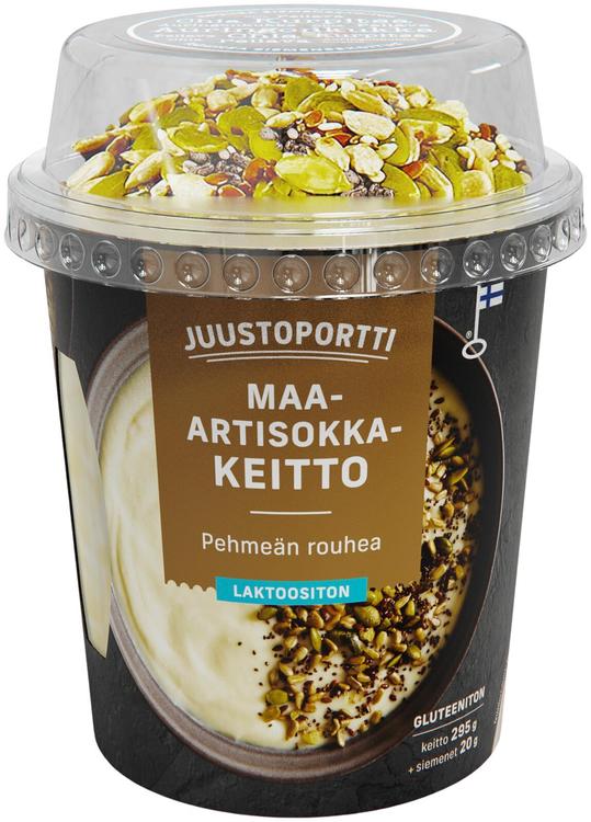 Juustoportti Pehmeän Rouhea Maa-artisokkakeitto 315g laktoositon gluteeniton