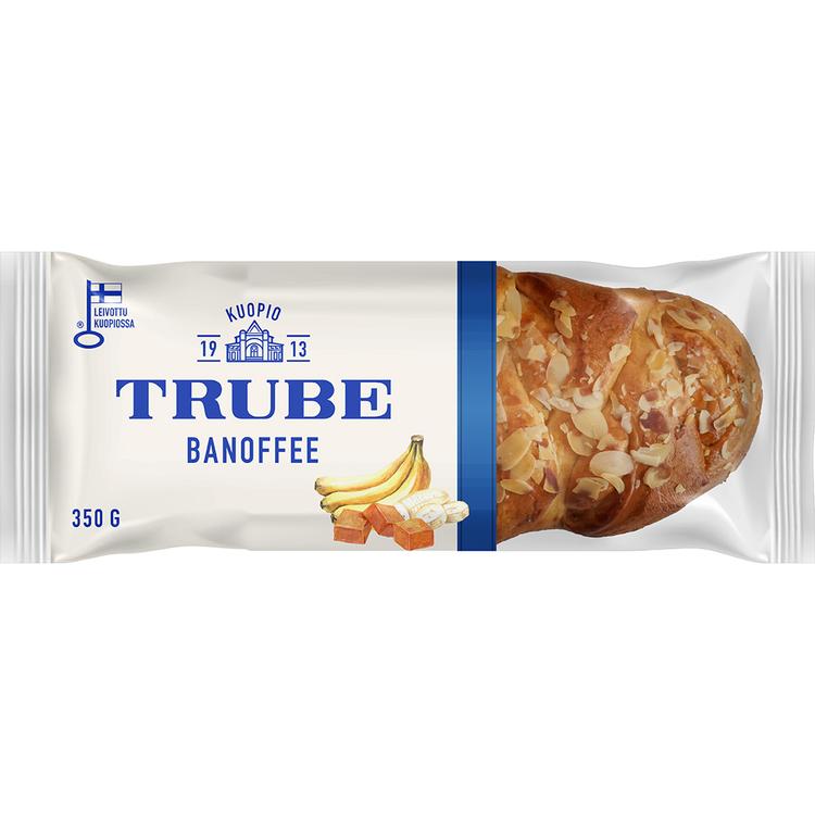 Trube Banoffeetäytepitko 350 g banaani-toffeetäytteinen pullapitko