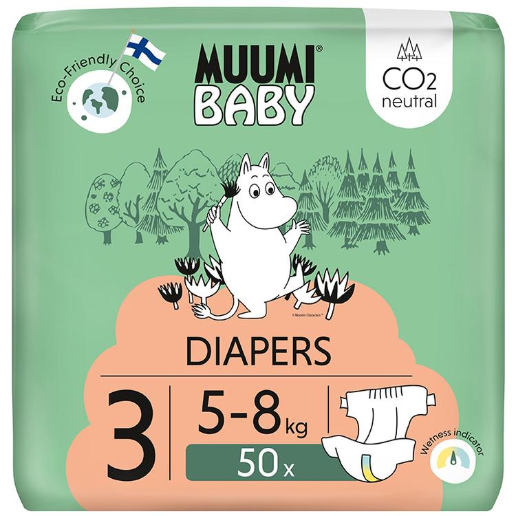 Muumi Baby Diapers teippivaippa 3 - 50 kpl 5-8 kg