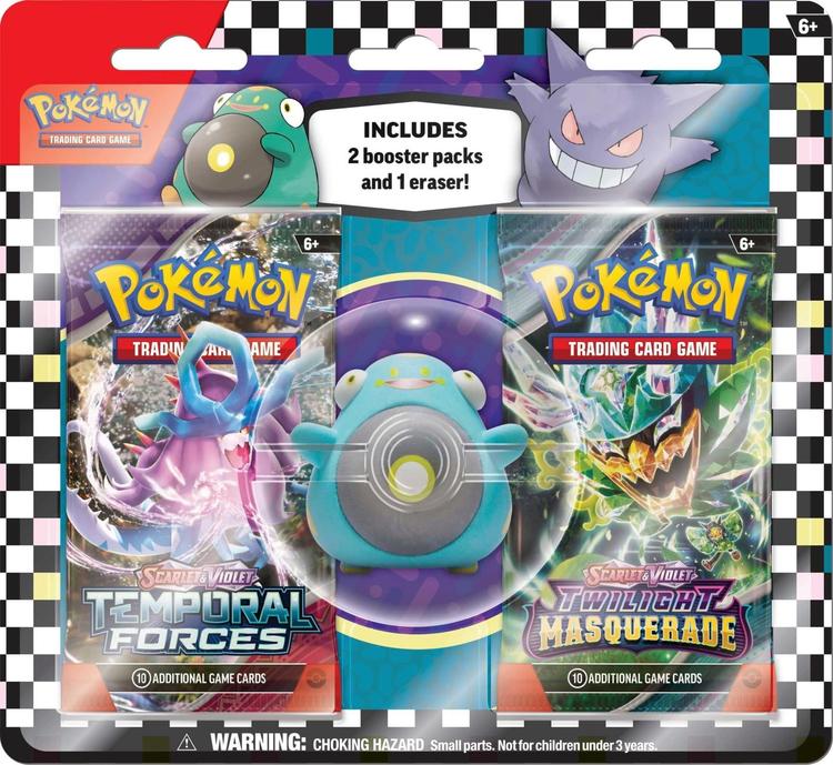 Pokemon 2-booster pack (eraser)
