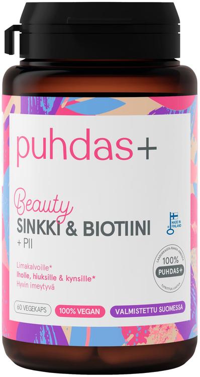 puhdas+ Sinkki & Biotiini + Pii 60 kaps