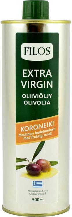 Filos 500ml koroneiki ekstra-neitsytoliiviöljy