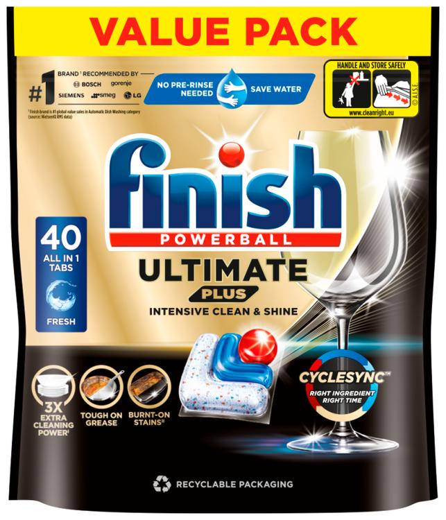 Finish ultimate plus konetiskitabletti 40 kpl