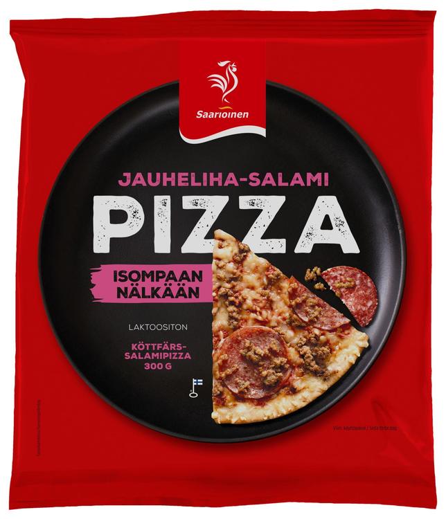 Saarioinen Jauheliha-salamipizza 300g