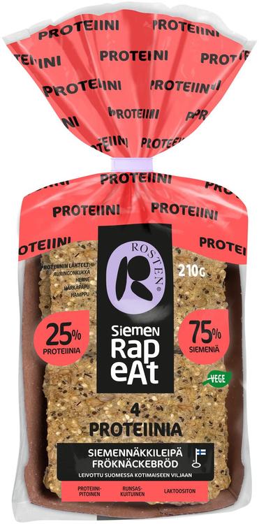 Rosten 4 proteiinia siemennäkkileipä 10kpl 210g