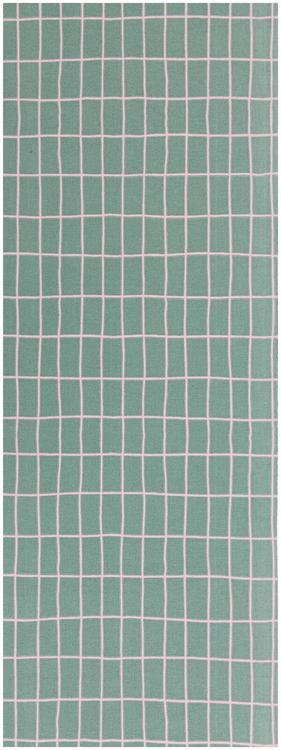 House kaitaliina Elonkorjuu 33x160 cm vihreä/vaaleanpunainen PatternLab